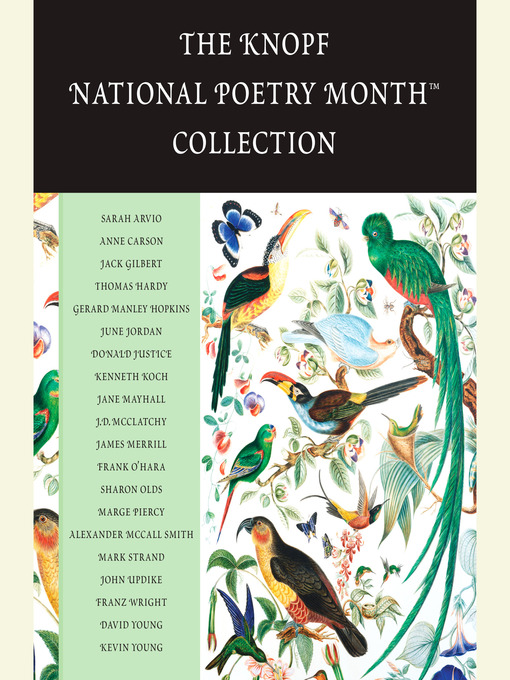 Title details for The Knopf National Poetry Month(TM) Collection by Various - Wait list